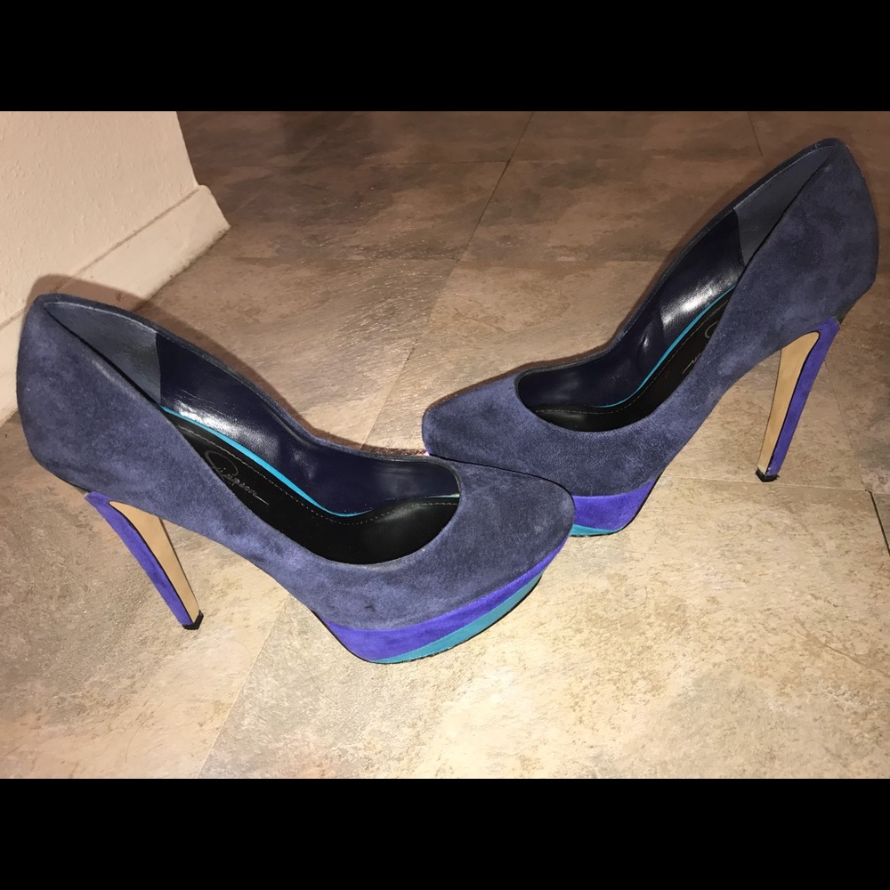 Jessica Simpson suede heels.